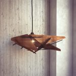 Handmade wooden lamp DIY